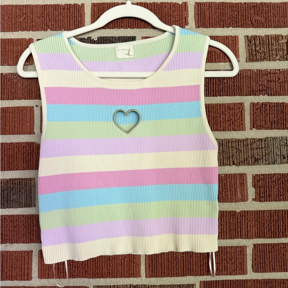Women’s Striped Pastel Tank Top